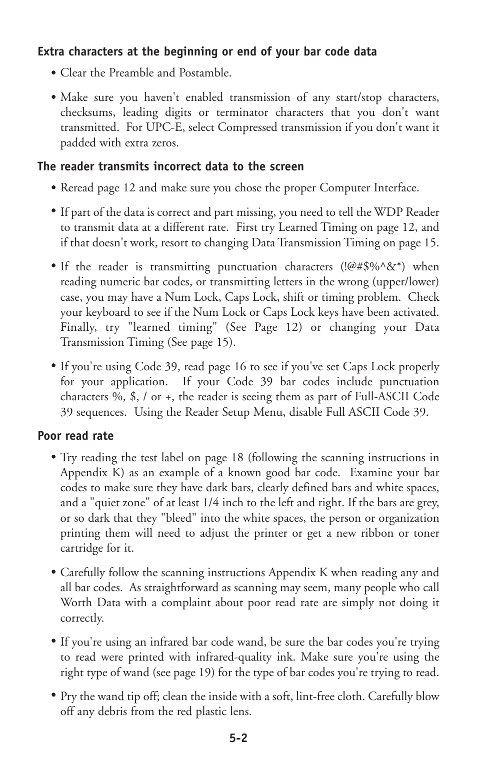 Worth Data P11/12 User Manual | Page 33 / 59
