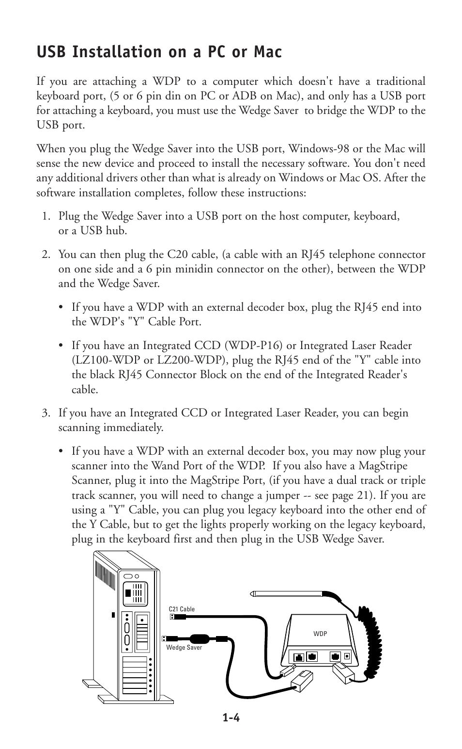 Usb installation on a pc or mac | Worth Data P11/12 User Manual | Page 6 / 59