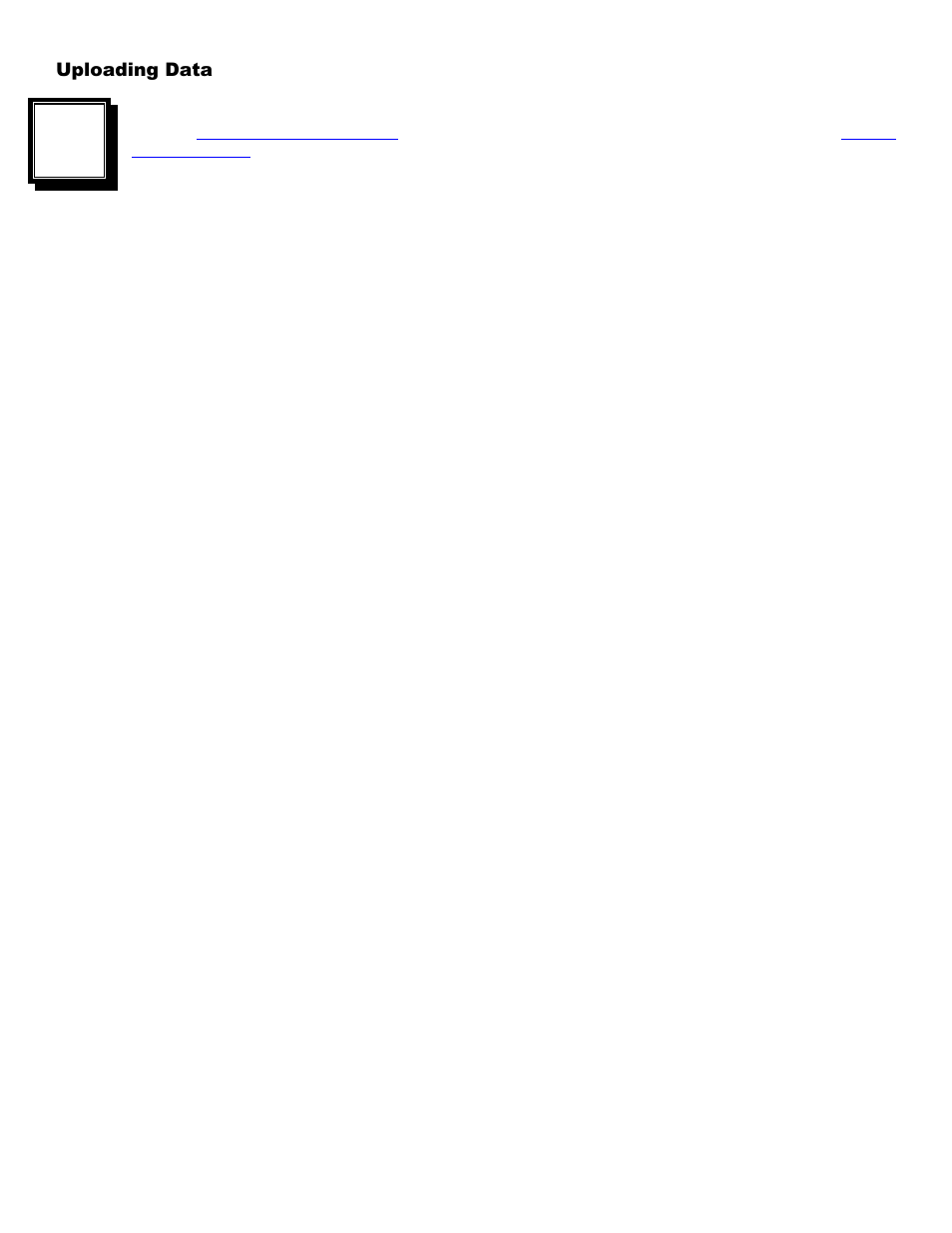 Uploading data, Step 3 | Worth Data 5000 User Manual | Page 10 / 126