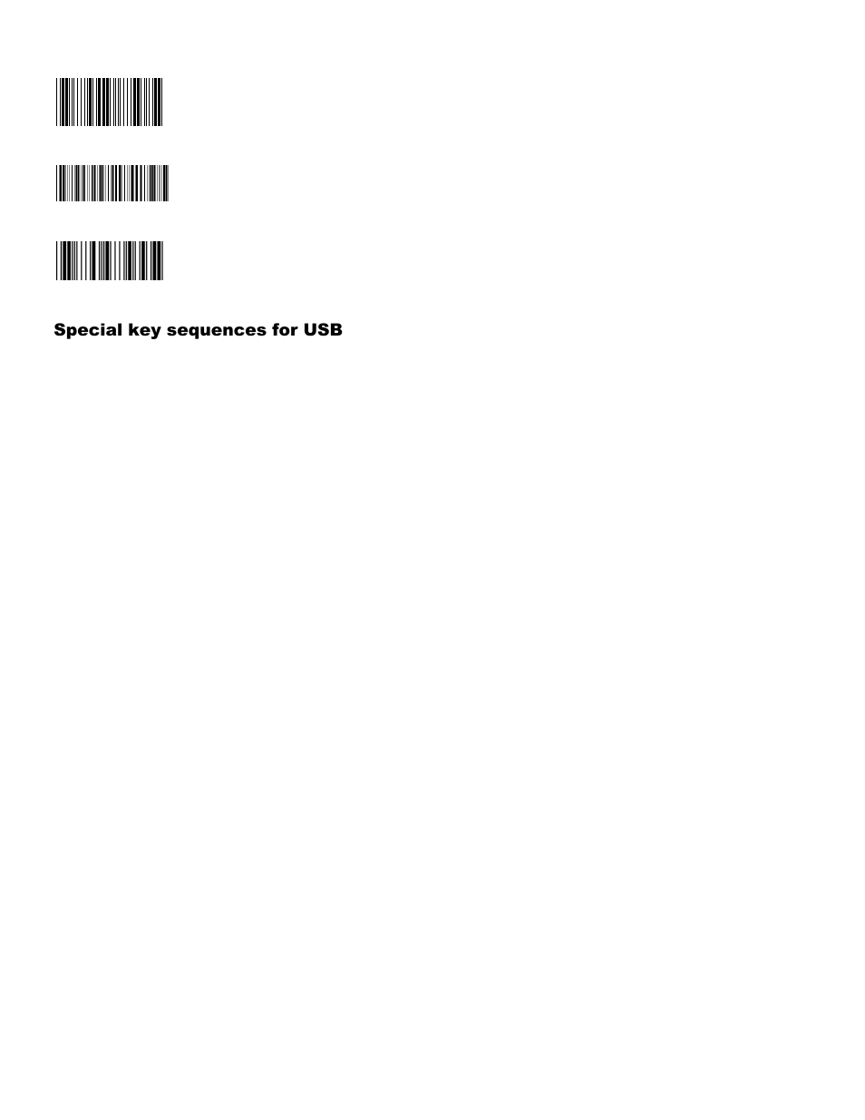 Special key sequences for usb | Worth Data 5000 User Manual | Page 112 / 126