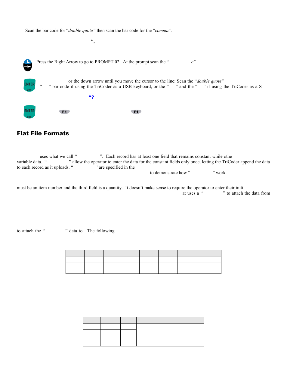 Flat file formats | Worth Data 5000 User Manual | Page 22 / 126