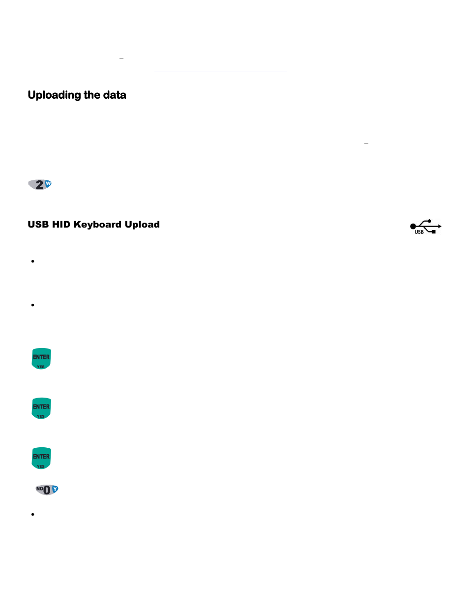 Uploading the data, Usb hid keyboard upload, Windows pc users | Worth Data 5000 User Manual | Page 23 / 126
