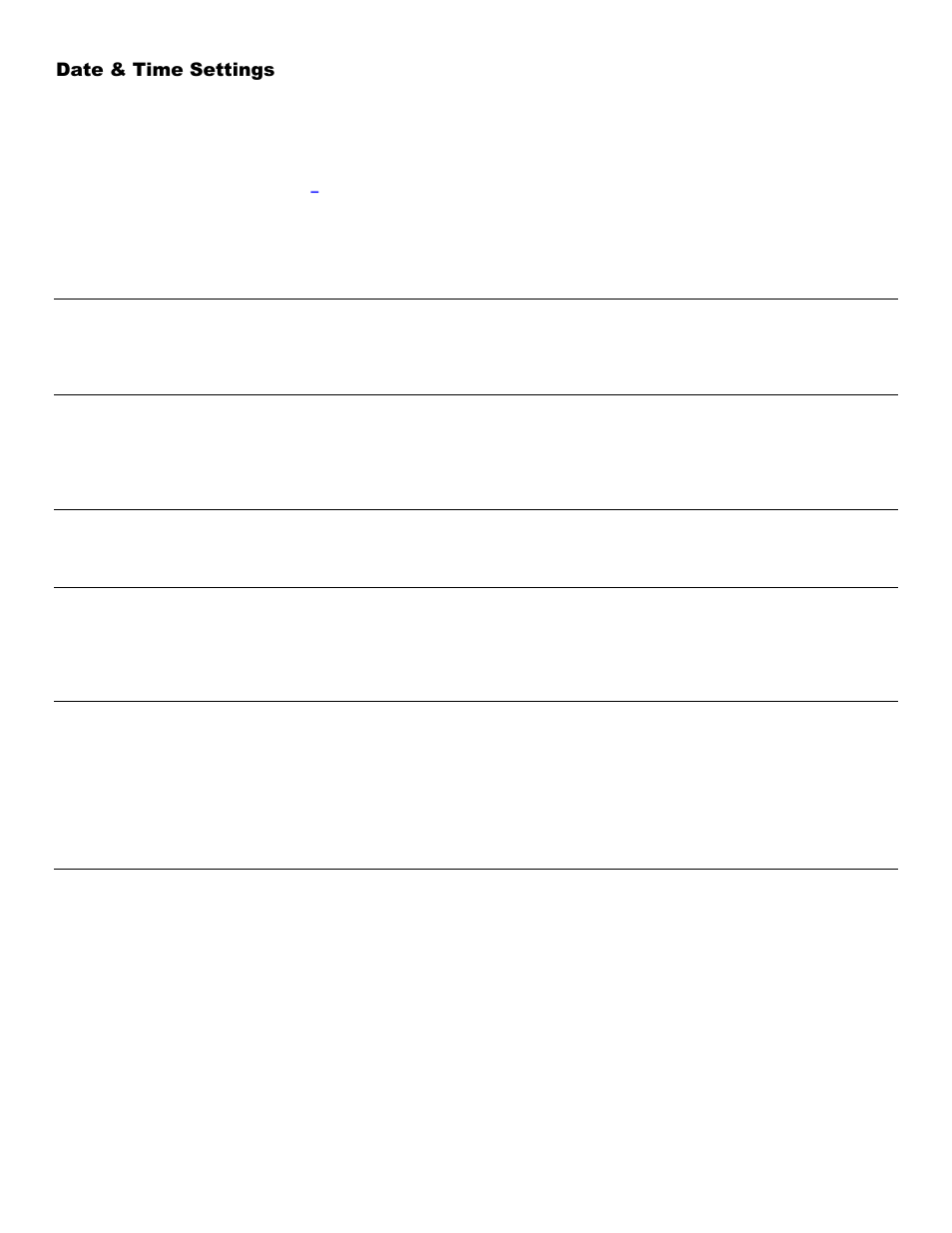 Date & time settings, Time, Date | Date format, Year output, Shut down time, Date/time format | Worth Data 5000 User Manual | Page 44 / 126