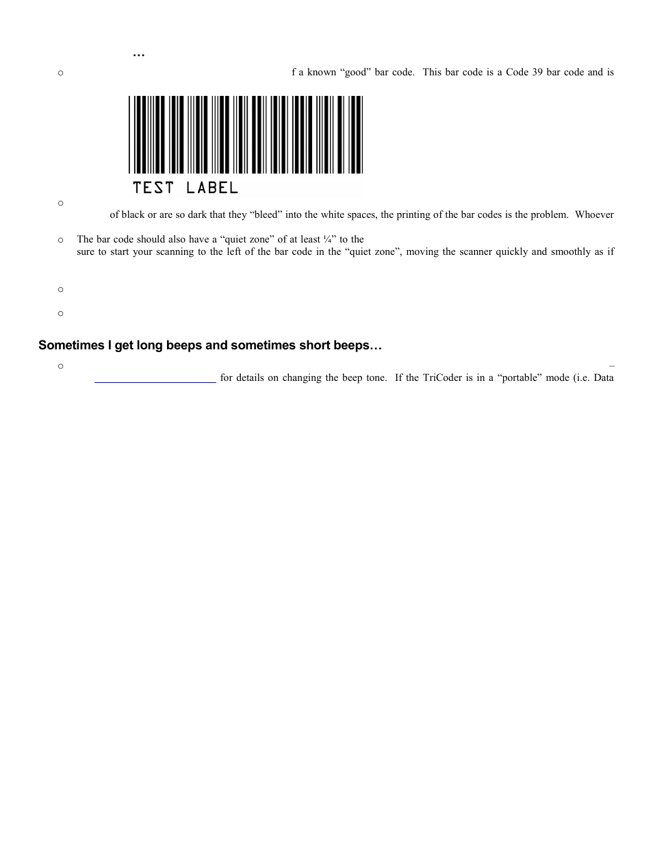 Poor read rates | Worth Data 5000 User Manual | Page 88 / 126