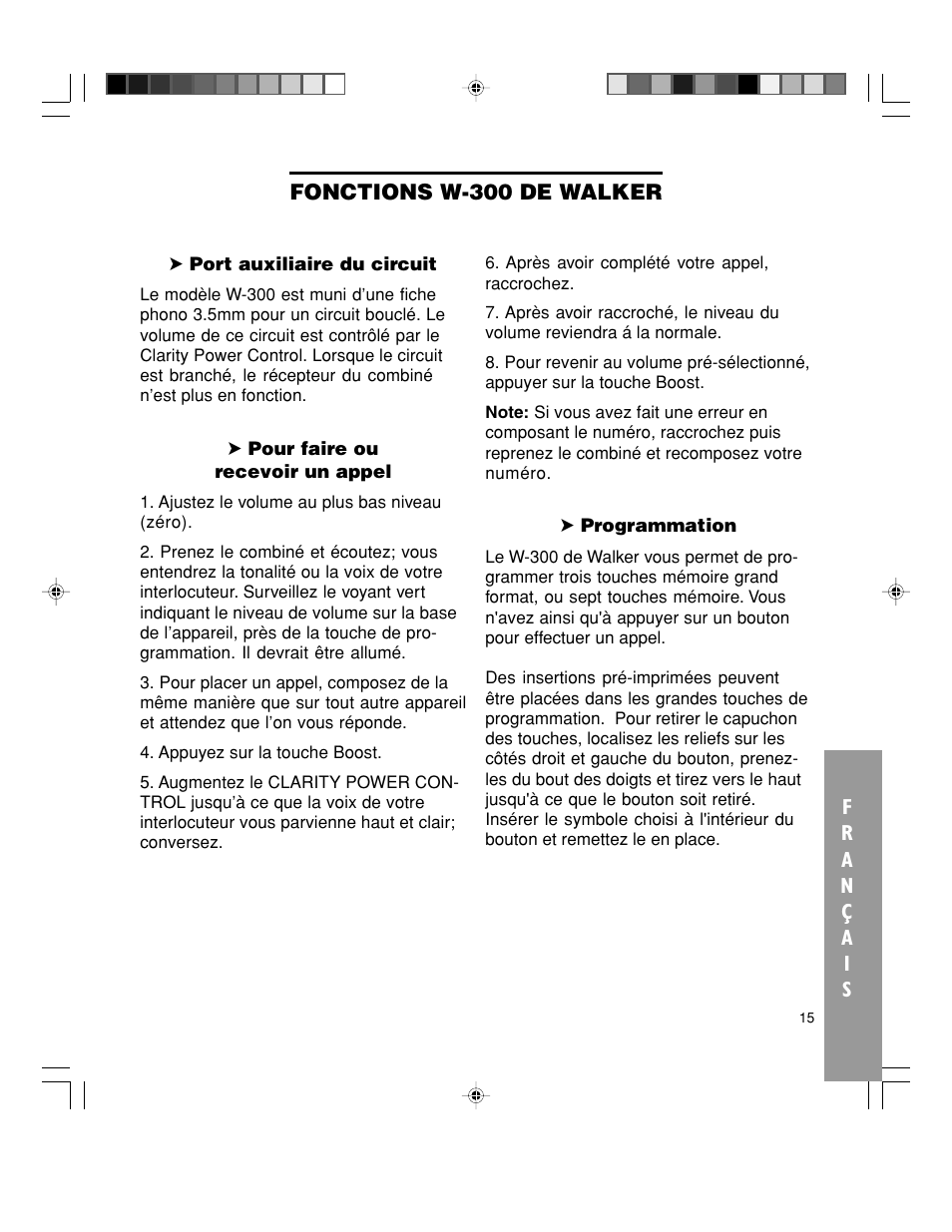 Walker W-300 User Manual | Page 69 / 80