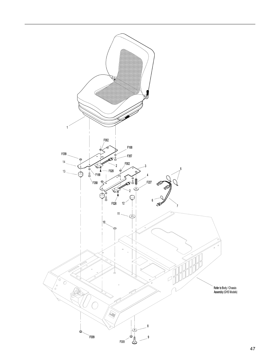 Suspension seat kit | Walker MC (16 HP) User Manual | Page 49 / 64