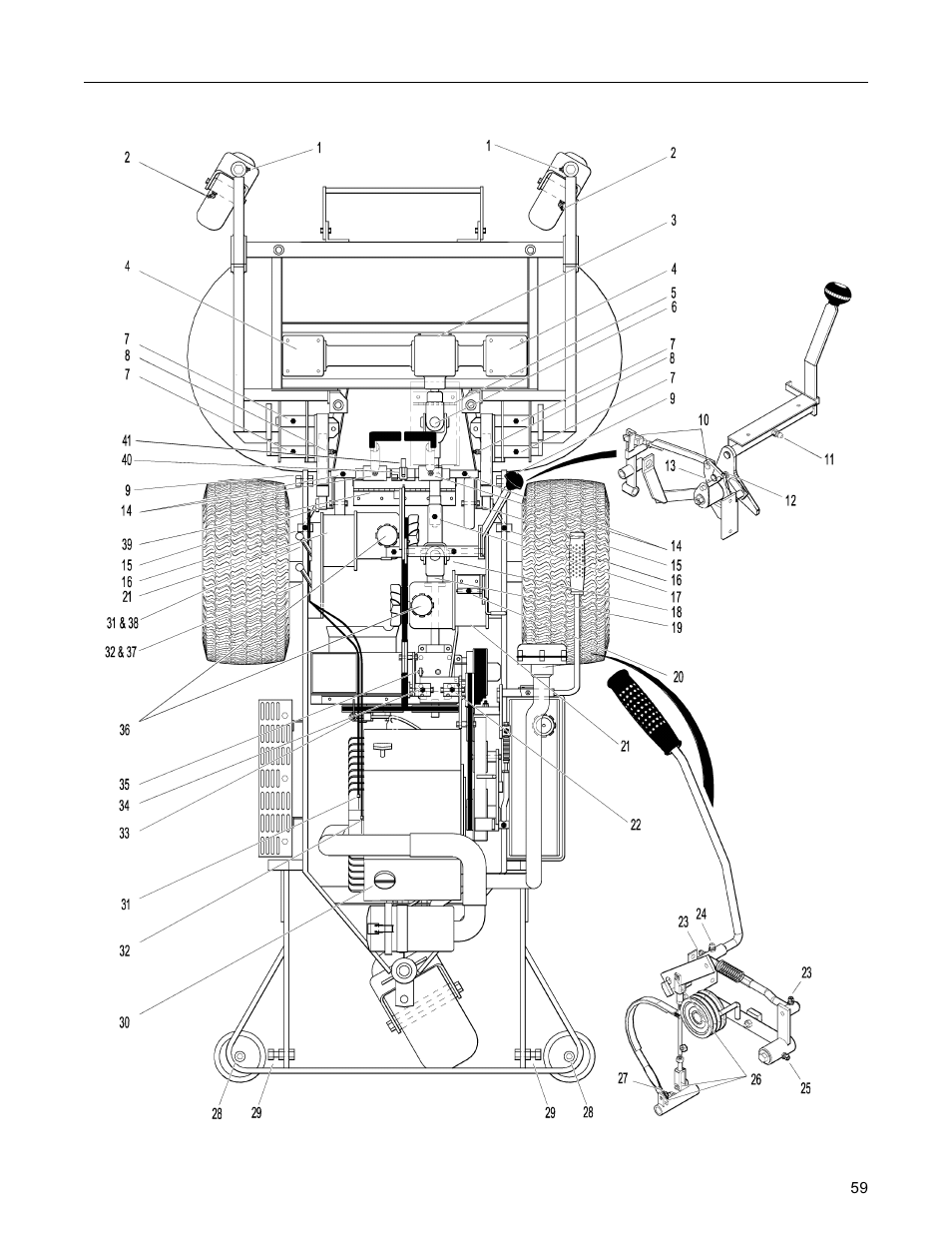 Lubrication points | Walker MC (16 HP) User Manual | Page 61 / 64