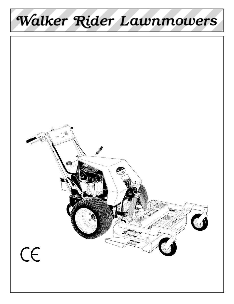 Walker MW 15 HP User Manual | 68 pages