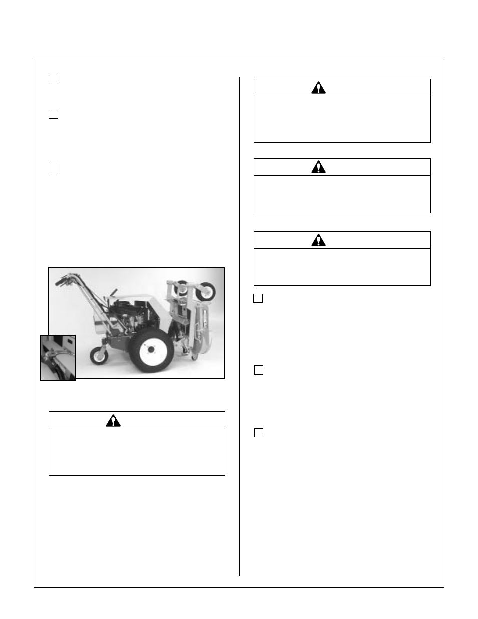 Deck secured in tilt-up position, Assembly instructions | Walker MW 15 HP User Manual | Page 24 / 68