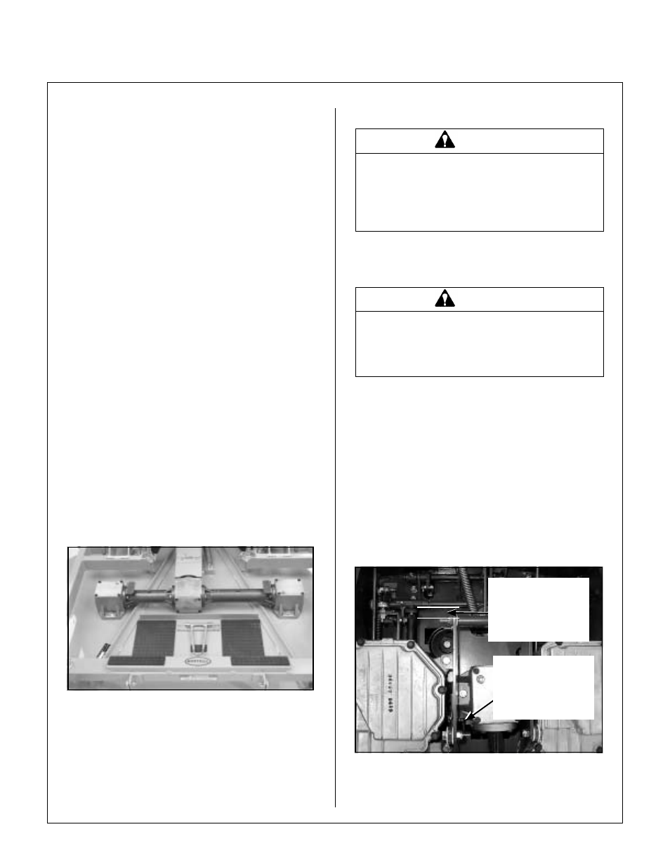 Mower deck gearboxes, Adjustments, Blade clutch (pto) | Clutch disengagement/brake action, Pto gearbox engagement, Maintenance instructions | Walker MW 15 HP User Manual | Page 47 / 68