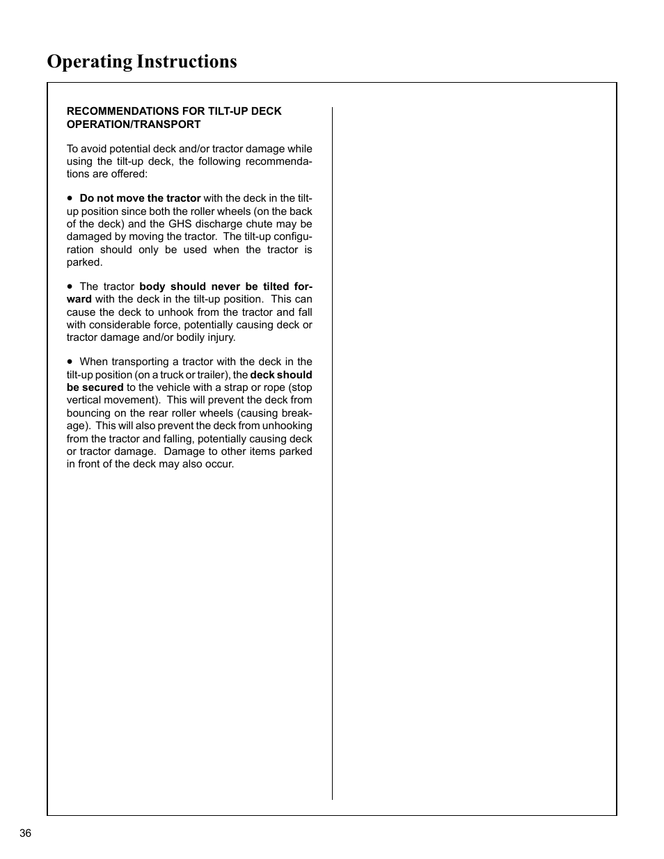 Operating instructions | Walker MC (20 HP) User Manual | Page 40 / 76