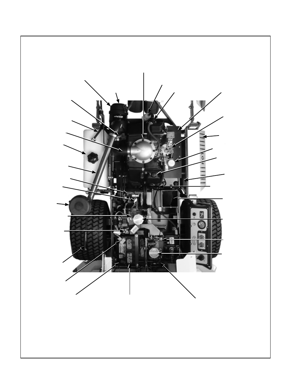 Top view (engine compartment) model mt, Component identification | Walker MT User Manual | Page 14 / 92