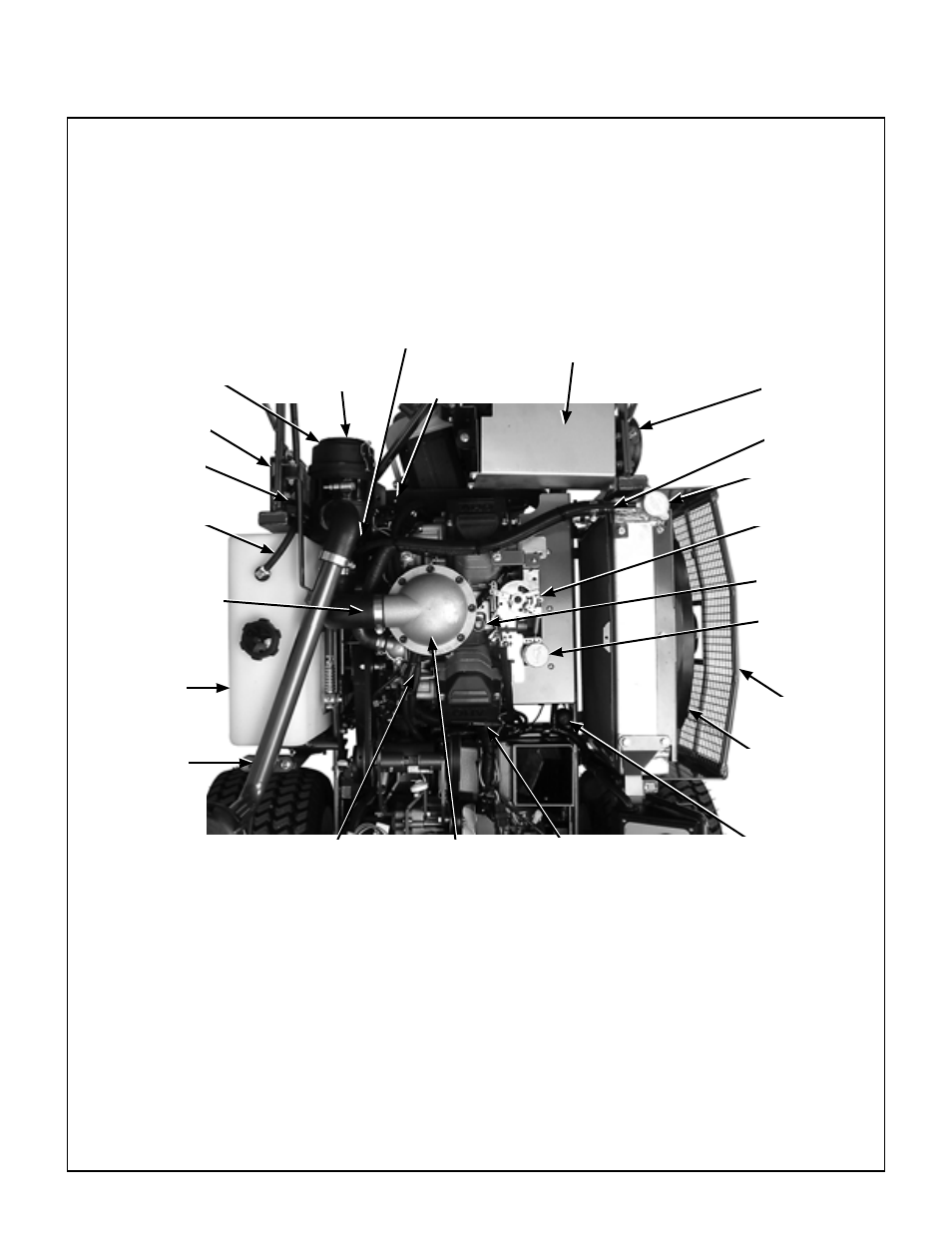 Top view (engine compartment) model mtlefi, Component identification | Walker MT User Manual | Page 17 / 92