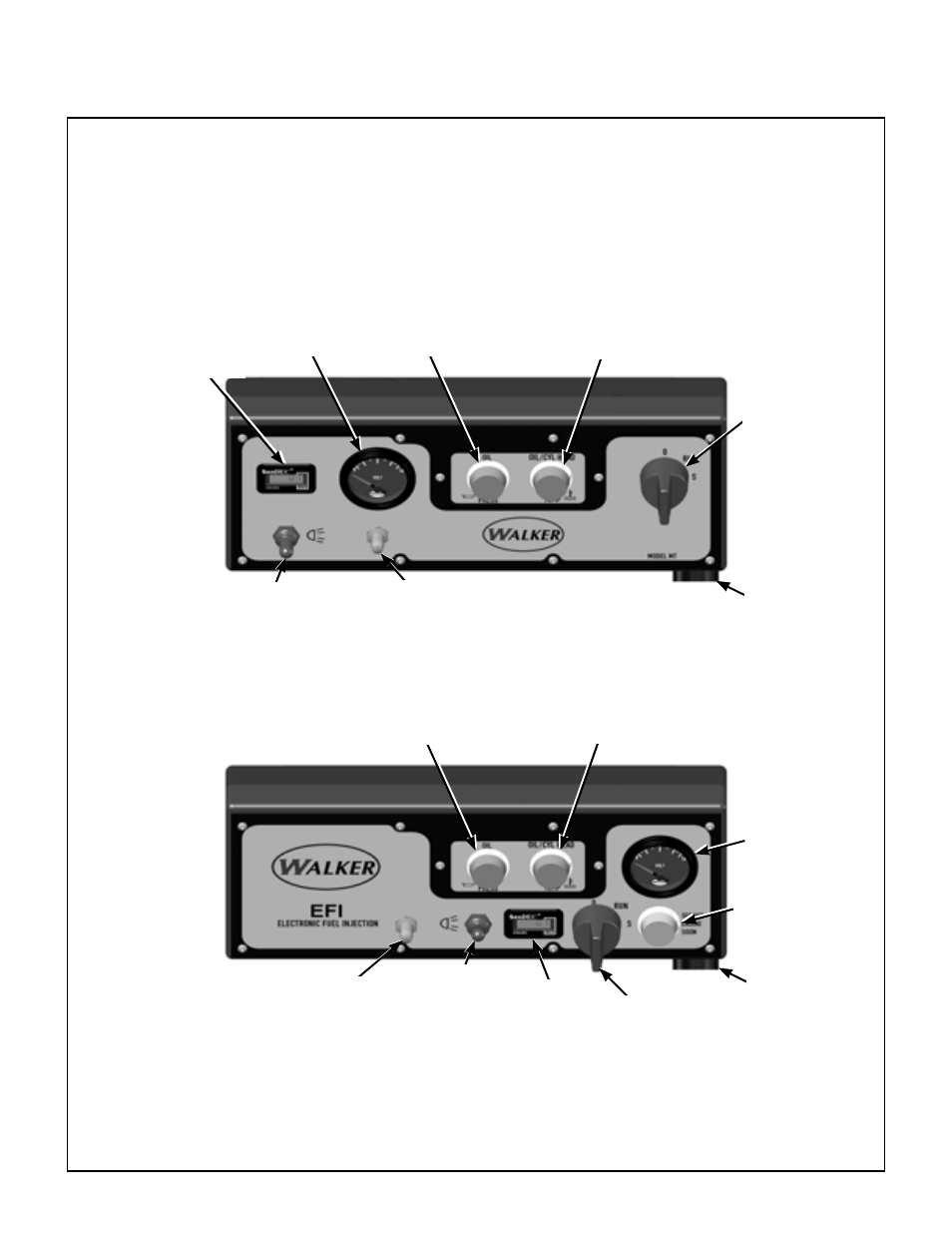 Instrument panel, Operating instructions | Walker MT User Manual | Page 39 / 92