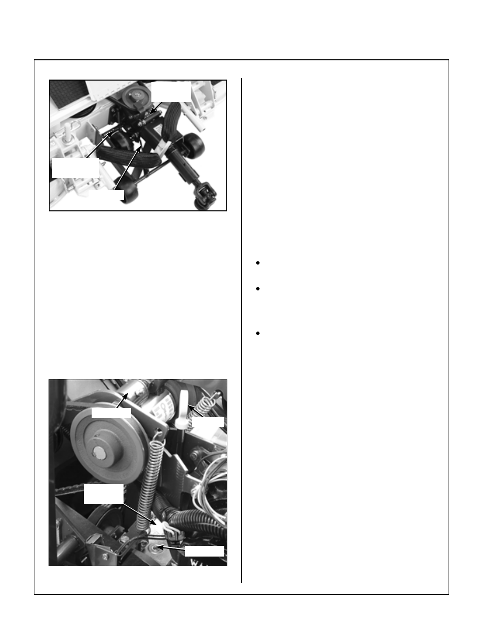 Gearbox, dolly wheel, and u-joint lubrication, Tractor pto gearbox lubrication, Checking gearbox oil level | Dipstick location, tractor pto gearbox, Changing gearbox oil, Gear axle lubrication, Hydrostatic transmission fluid, Checking hydrostatic transmission fluid level, Maintenance instructions | Walker MT User Manual | Page 64 / 92