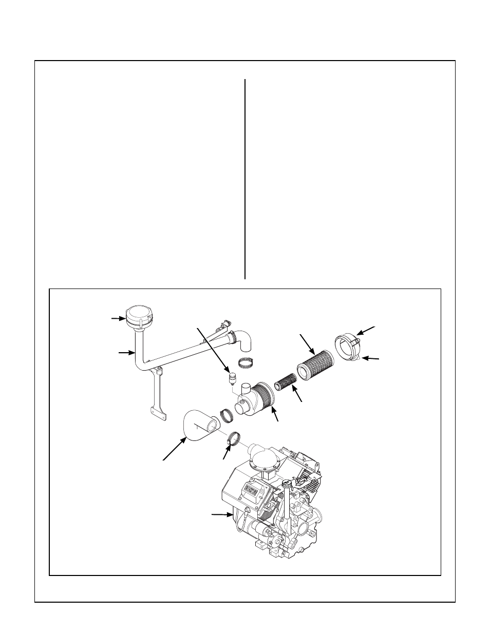 Cleaning, Engine air cleaner system, Turbine precleaner | Engine air cleaner system components, Maintenance instructions | Walker MT User Manual | Page 68 / 92