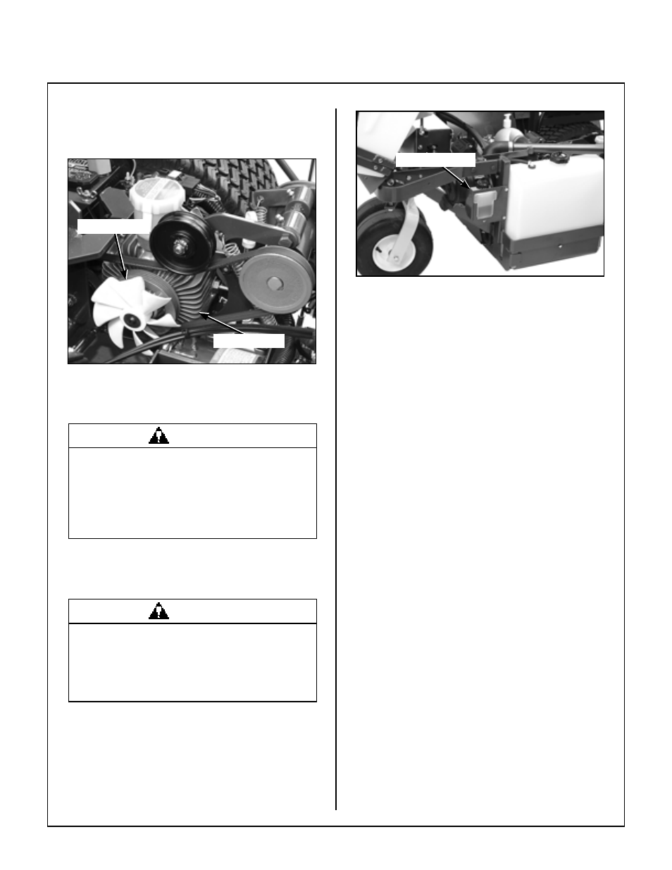 Hydrostatic transmission cooling fins, Checking/servicing, Engine cooling system - mtl | Coolant level, Model mtl overflow tank, Security of air filtration components, Maintenance instructions | Walker MT User Manual | Page 74 / 92