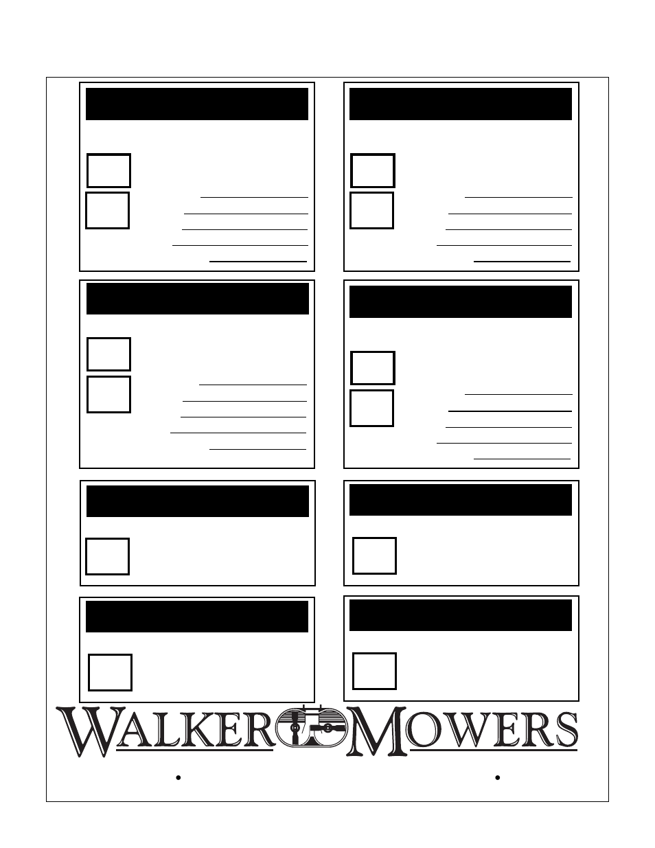 Sound - model mt, Sound - model mtl, Vibration - model mt | Vibration - model mtl, Sound - model mtefi, Sound - model mtlefi, Vibration - model mtefi, Vibration - model mtlefi, Sound - model mtl vibration - model mt | Walker MT User Manual | Page 92 / 92