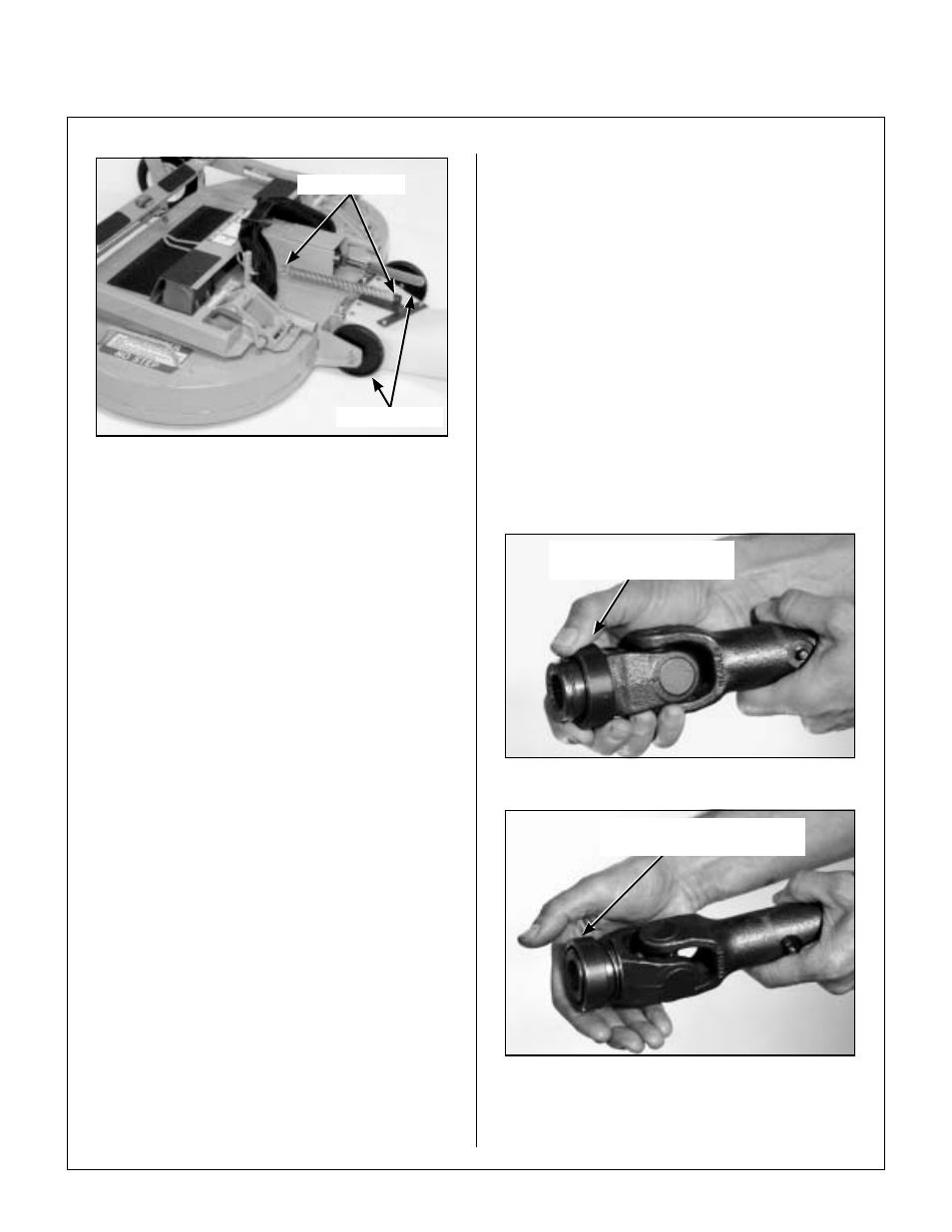 Mower deck lnstallation on tractor, Deck installation, Installing pto quick coupler | Coupler ring “locked” position, Assembly instructions | Walker MDD (20.9 HP) User Manual | Page 24 / 92