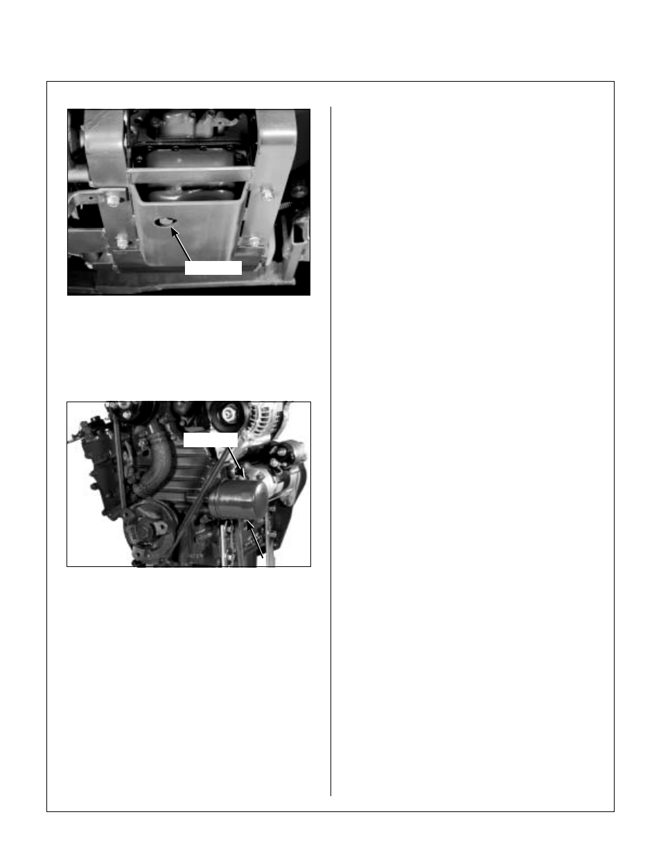 Oil filter location, Grease fitting and oil point lubrication, Maintenance instructions | Walker MDD (20.9 HP) User Manual | Page 53 / 92