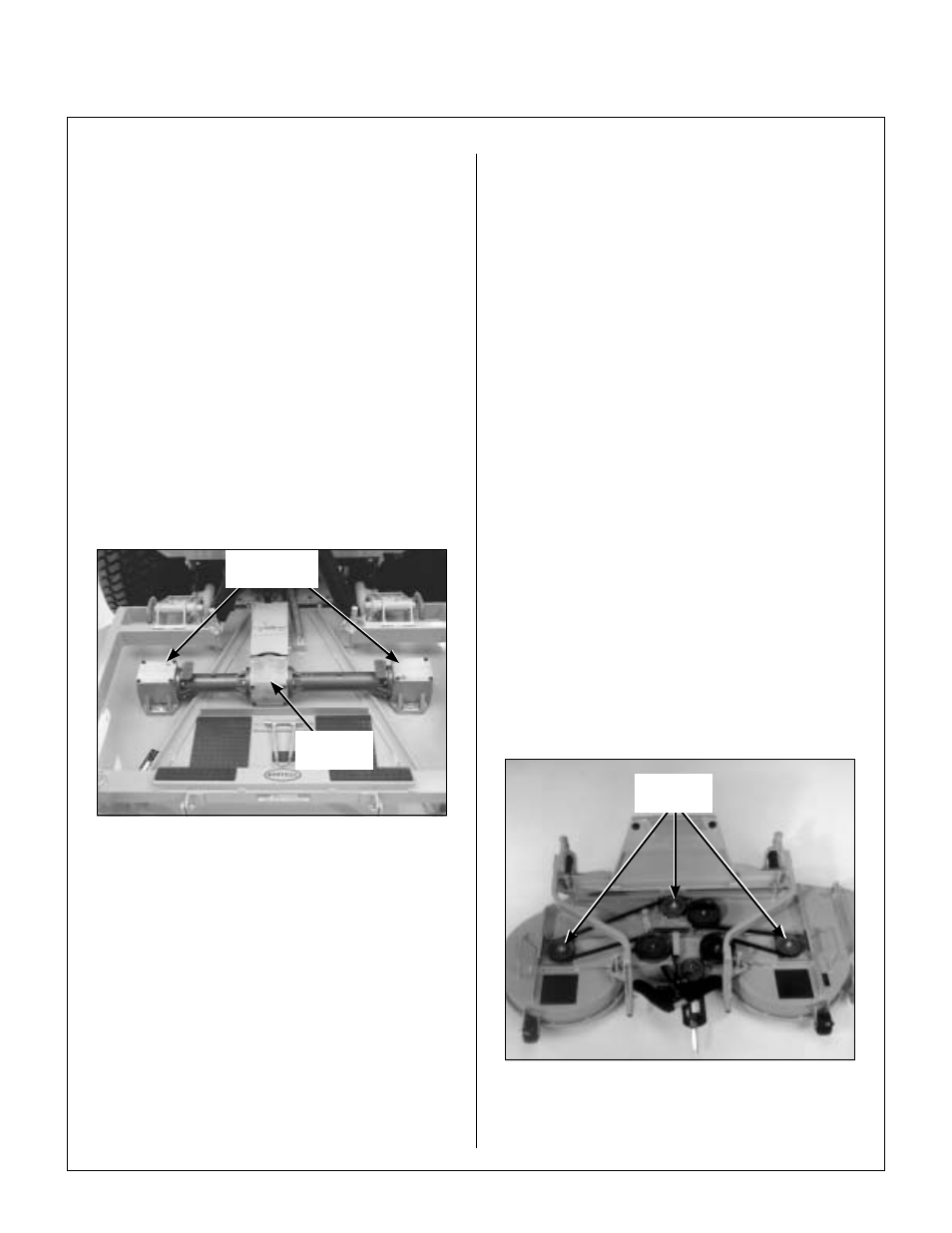 Mower deck gearbox lubrication, Dsd52 or dsd62 mower deck lubrication, Blade spindle lubrication | Maintenance instructions | Walker MDD (20.9 HP) User Manual | Page 56 / 92