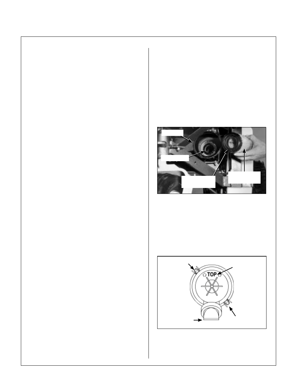 Air filter element replacement, Proper orientation of air cleaner cover, Maintenance instructions | Walker MDD (20.9 HP) User Manual | Page 61 / 92