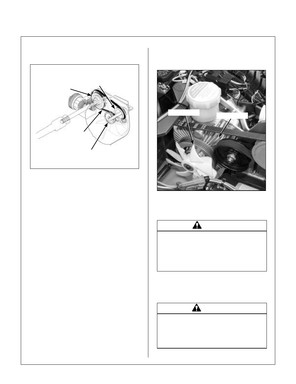 Ghs exhaust screen, Hydrostatic transmission cooling fins, Checking/servicing | Engine cooling system, Coolant level, Maintenance instructions | Walker MDD (20.9 HP) User Manual | Page 64 / 92