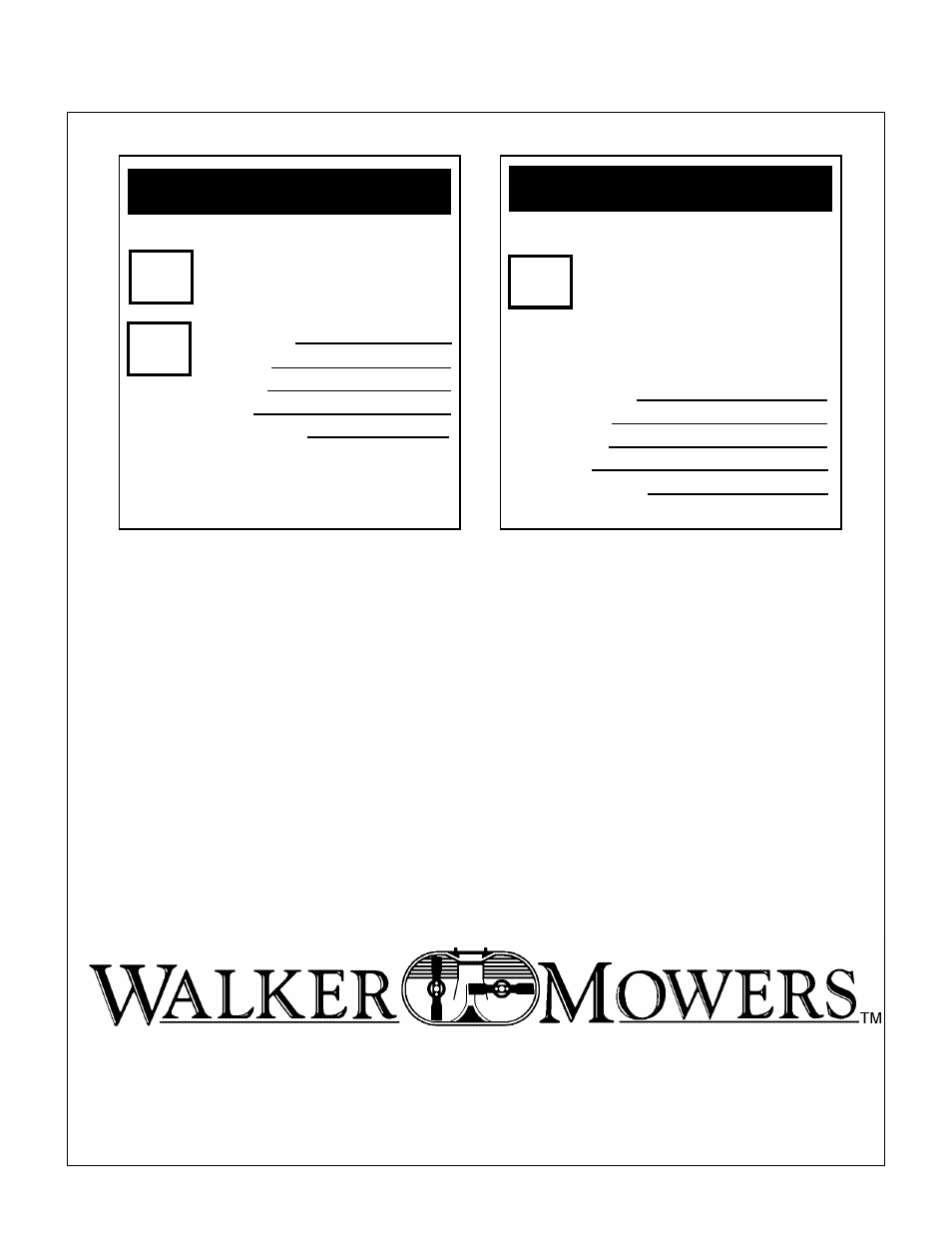 Sound - model mdd, Vibration - model mdd | Walker MDD (20.9 HP) User Manual | Page 92 / 92