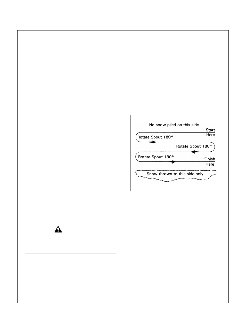 Recommendations for snowblowing, Removing snow, Throw snow to one side | Throw snow to both sides, Operating instructions | Walker SB36 User Manual | Page 21 / 43