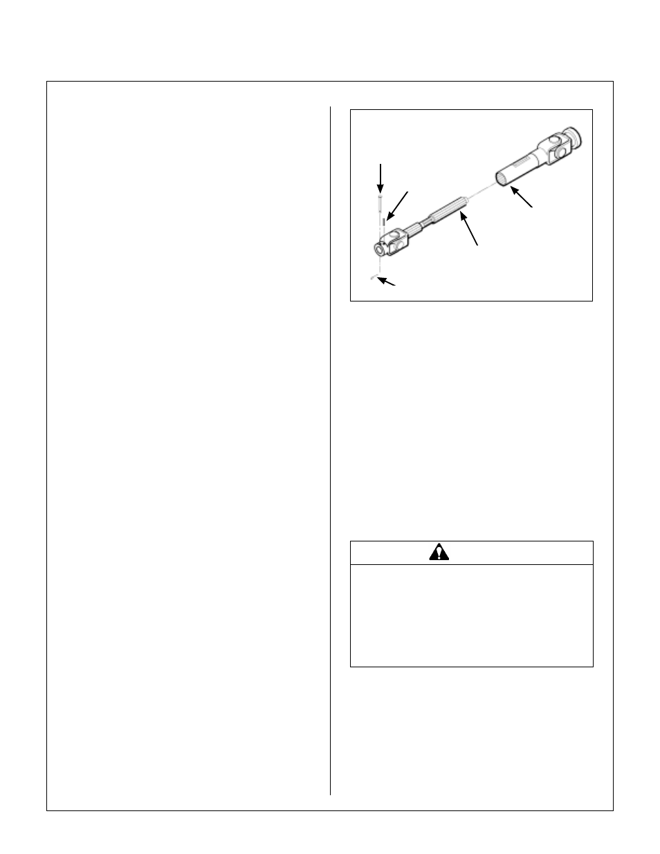 Scraper blade, Flexible coupling spider, U-joint shear pin (after s/n 99-1042) | Pto shear pin, Adjustments, Drive chain tension, Maintenance instructions | Walker SB36 User Manual | Page 34 / 43