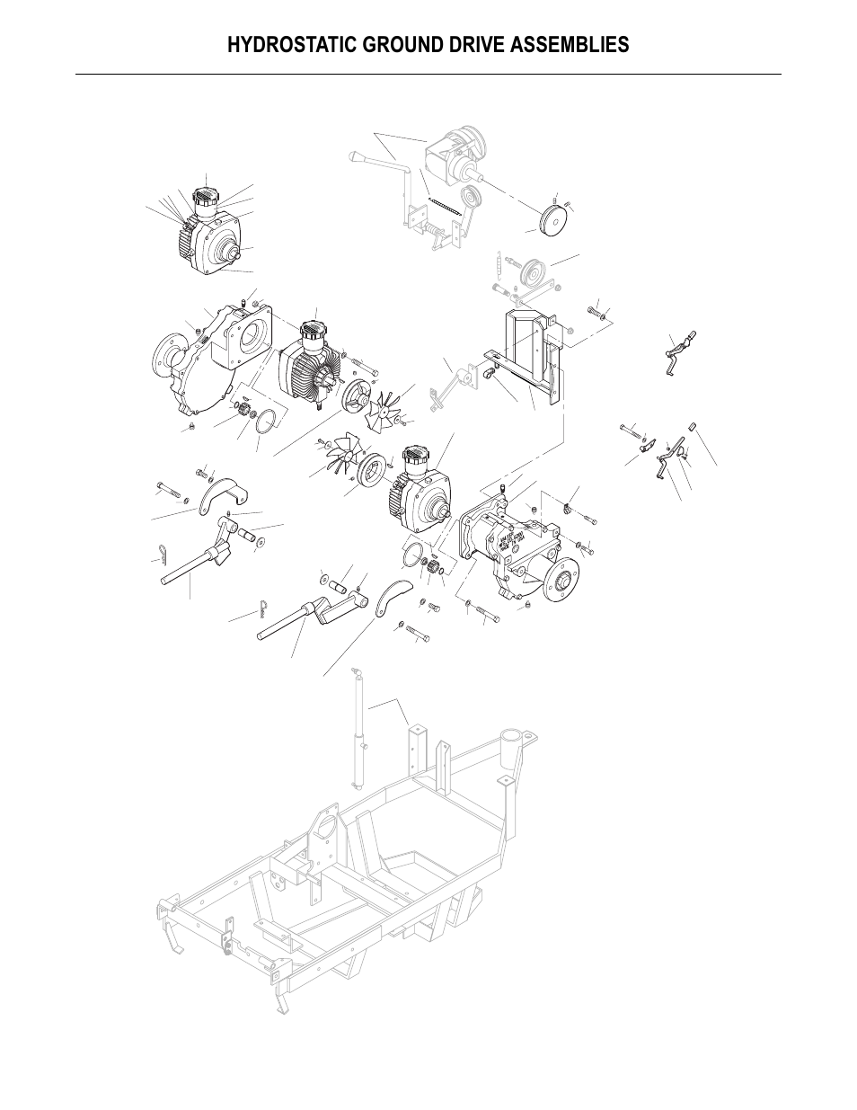 Hydrostatic ground drive assemblies | Walker MS User Manual | Page 17 / 52