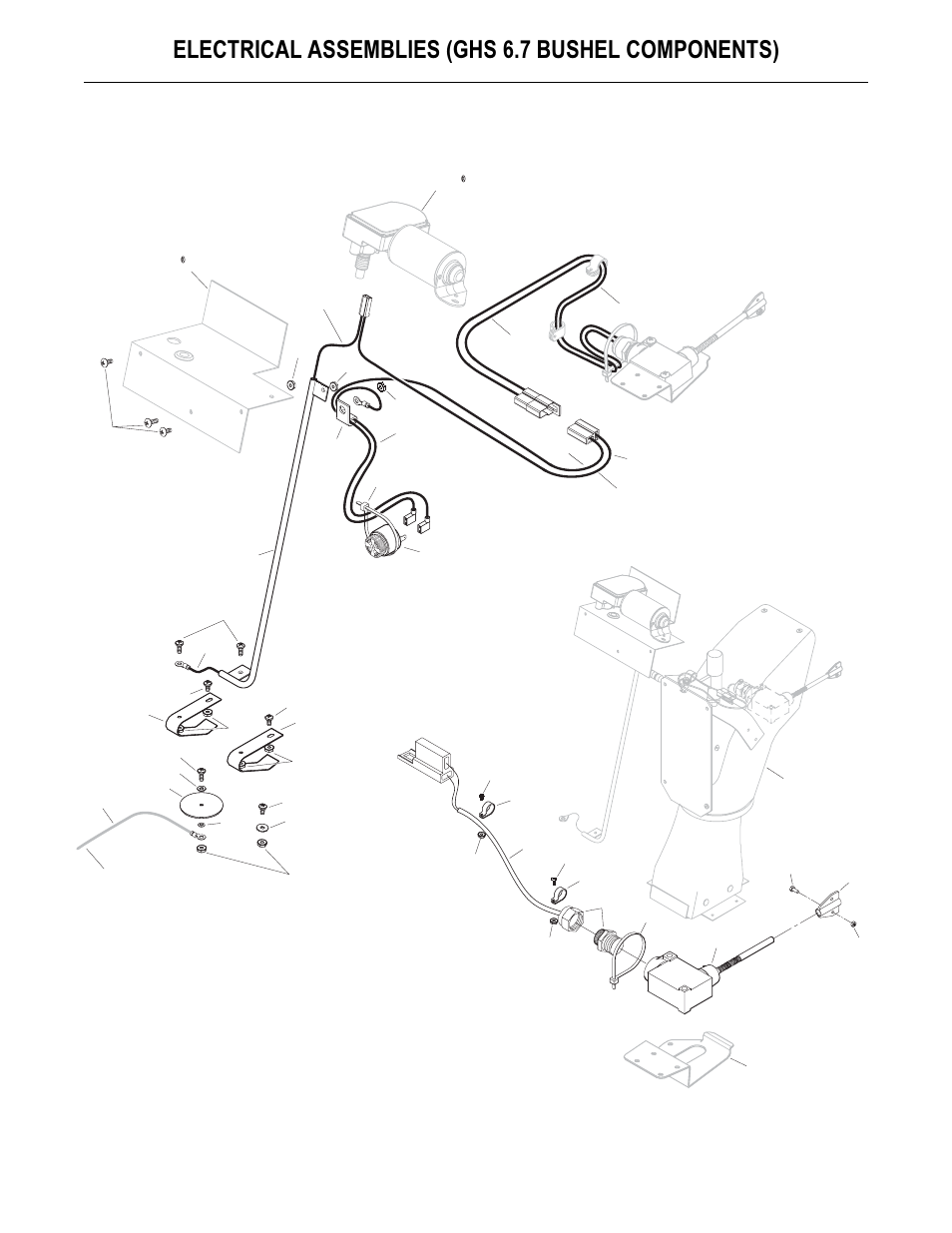 Electrical assemblies (ghs 6.7 bushel components) | Walker MS User Manual | Page 33 / 52
