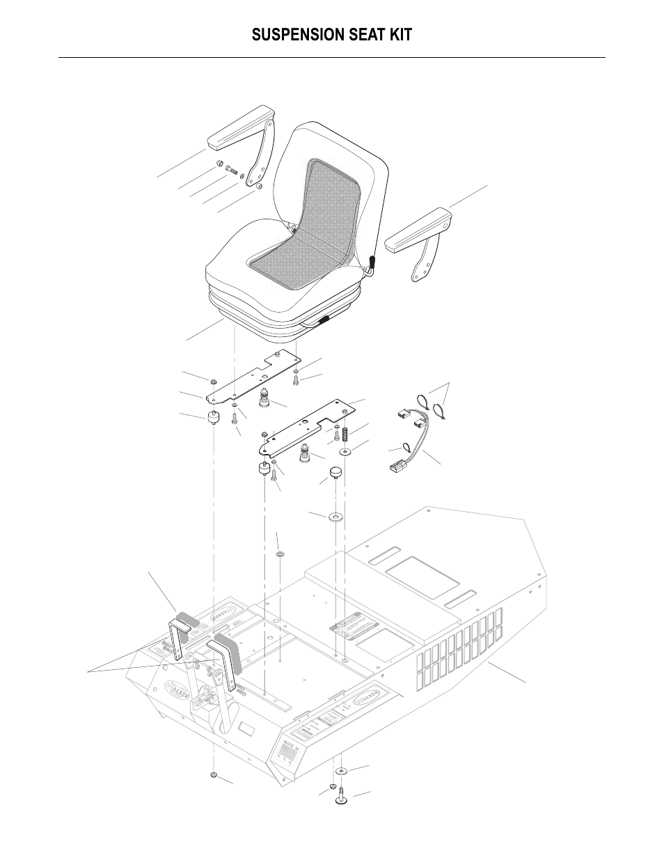 Suspension seat kit | Walker MS User Manual | Page 41 / 52