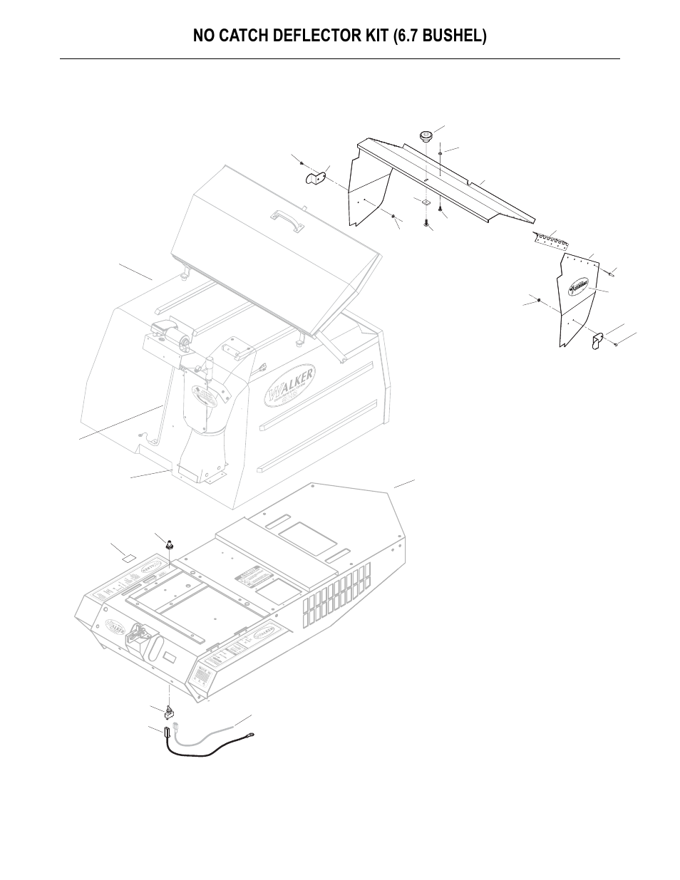 No catch deflector kit (6.7 bushel) | Walker MS User Manual | Page 45 / 52