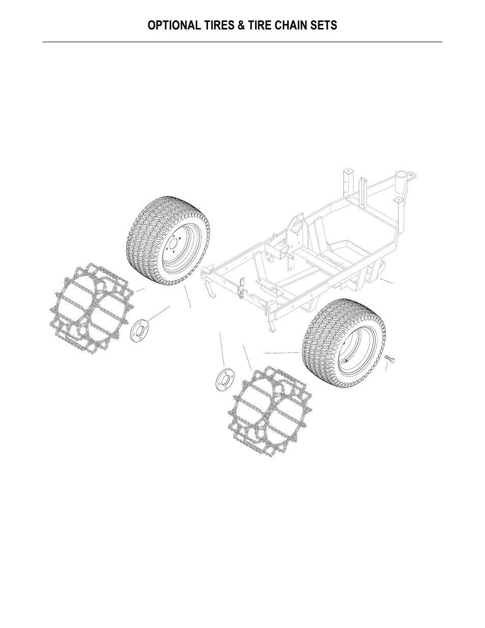 Optional tires & tire chain sets | Walker MS User Manual | Page 47 / 52