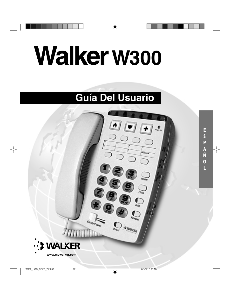 Walker, W300, Guía del usuario | Walker W300 User Manual | Page 27 / 80