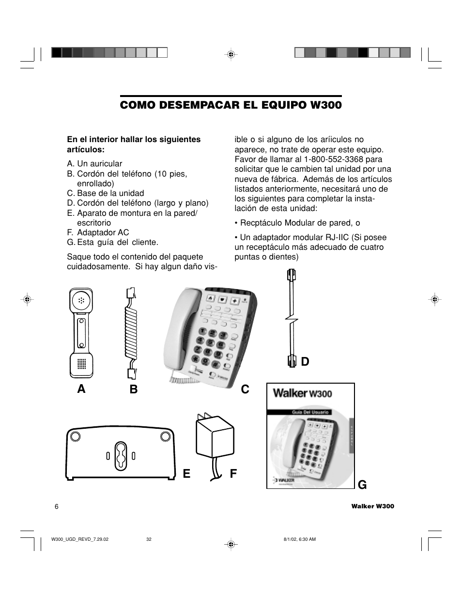 Walker W300 User Manual | Page 32 / 80