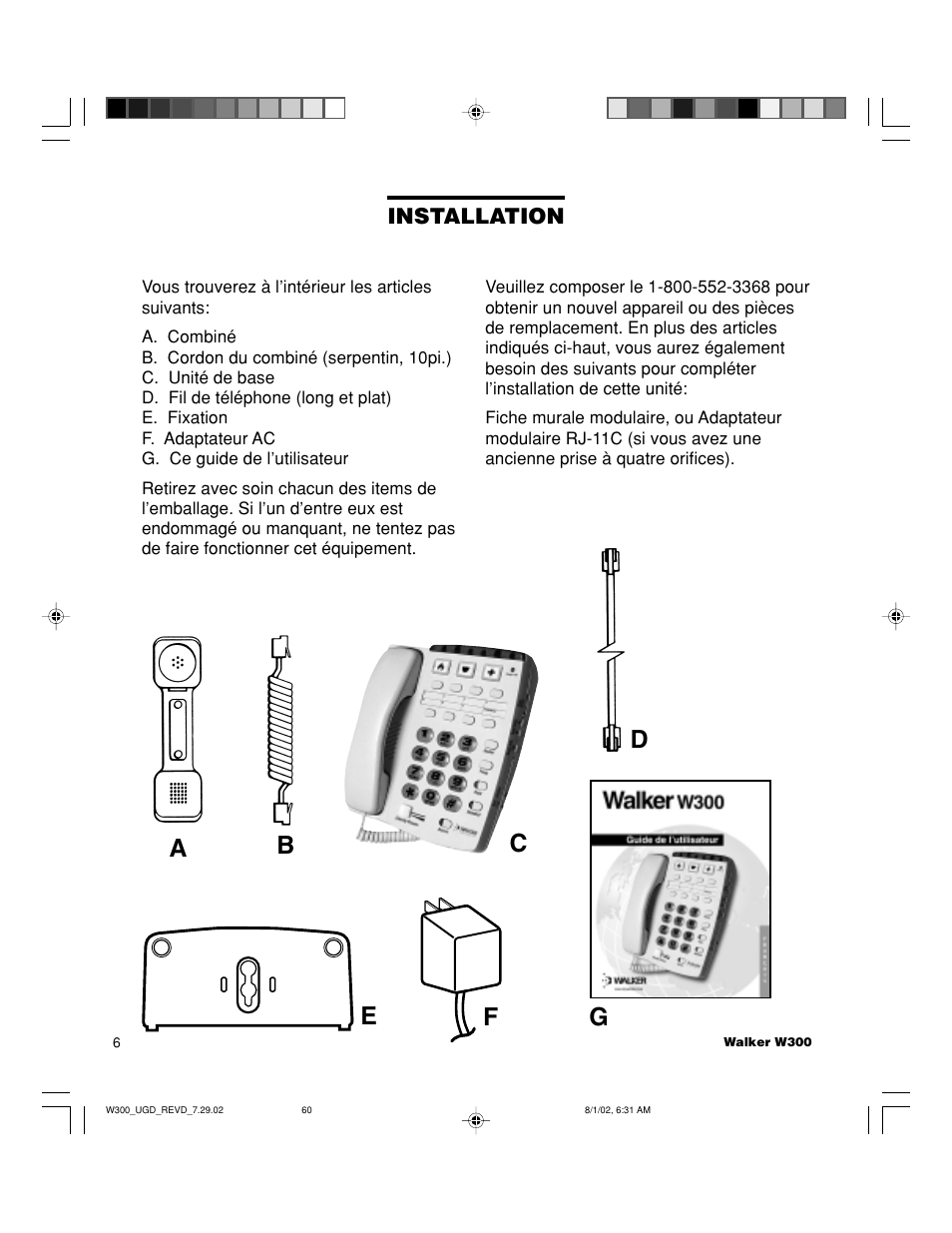 Walker W300 User Manual | Page 60 / 80