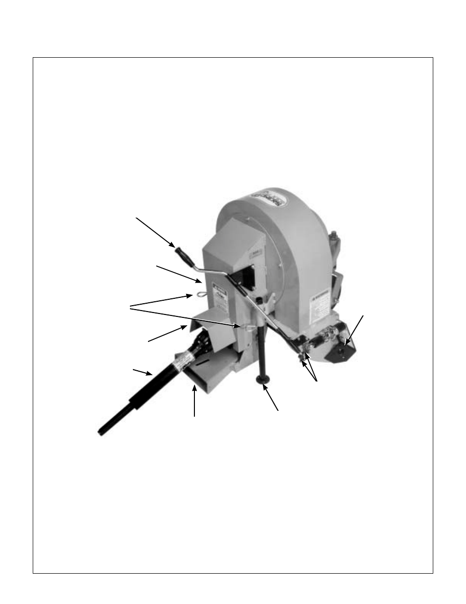 Debris blower rear view and right side view, Component identification | Walker IMPLEMENT HITCH SB6670 User Manual | Page 17 / 92
