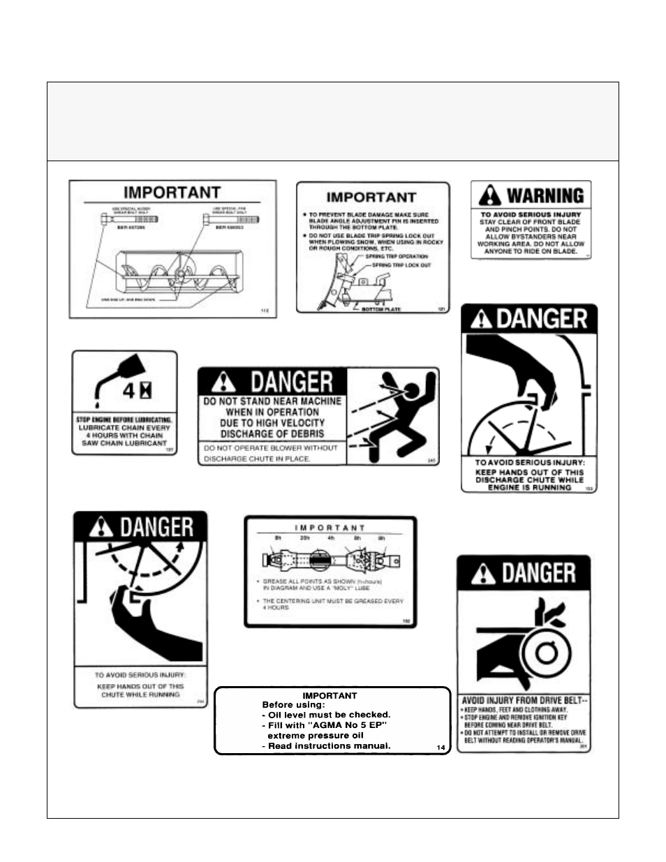 Safety, control, and instruction decals, Safety instructions | Walker IMPLEMENT HITCH SB6670 User Manual | Page 22 / 92