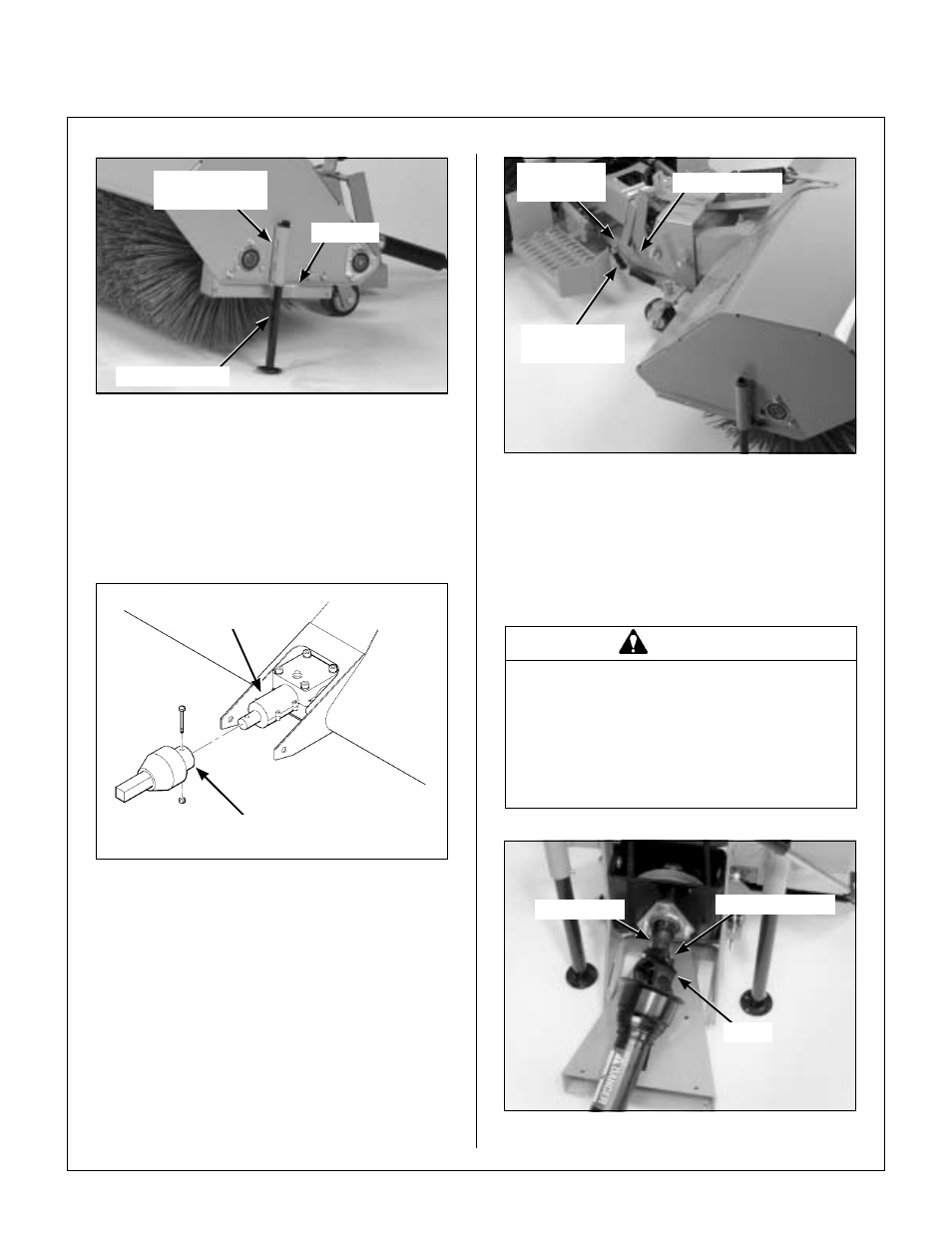 Prepare rotary broom for installation, Assemble rotary broom driveline, Attach broom to implement hitch | Connect broom driveline to tractor pto shaft, Assembly instructions | Walker IMPLEMENT HITCH SB6670 User Manual | Page 29 / 92