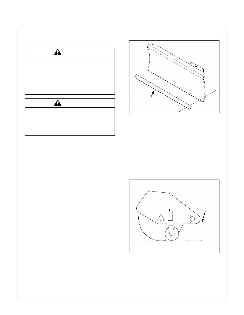 Replacing/repairing, Dozer blade cutting edge, Dozer blade cutting edge replacement | Rotary broom brush, Support rear of broom housing, Maintenance instructions | Walker IMPLEMENT HITCH SB6670 User Manual | Page 56 / 92