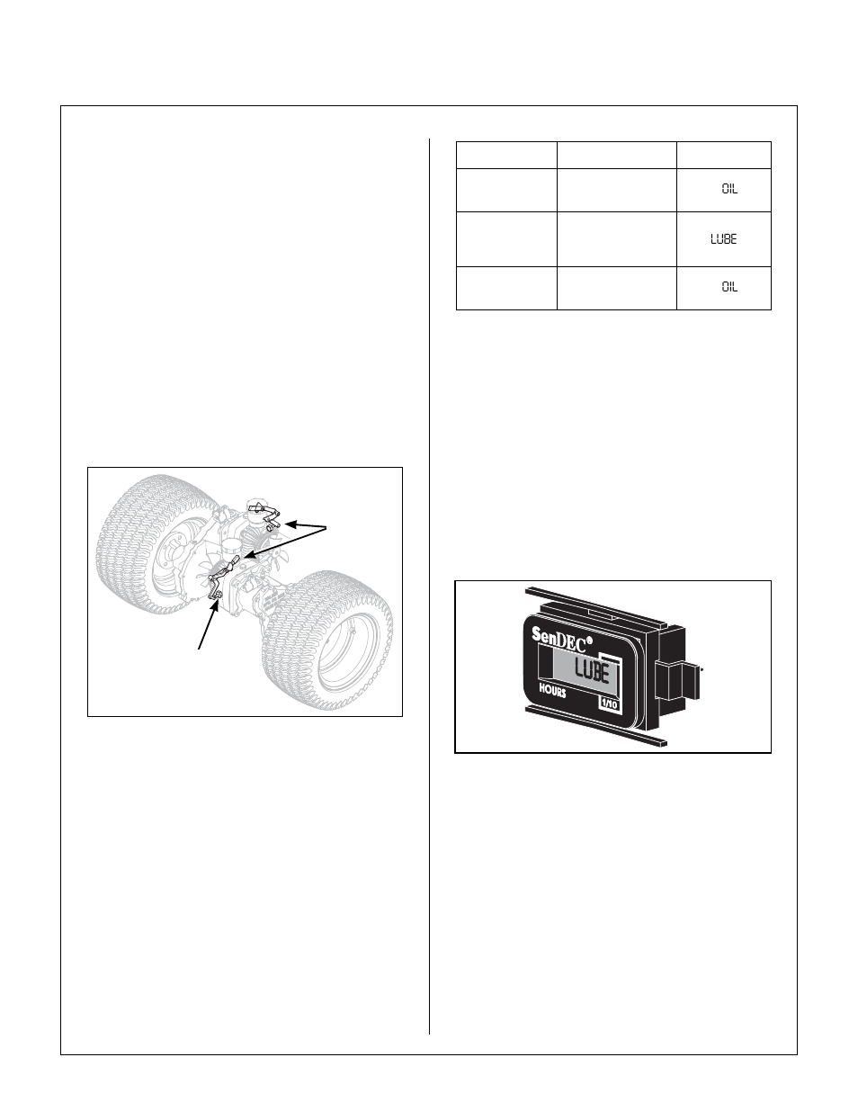 Transmission lockout levers, Lockout lever location, Hourmeter | Light switch (for optional lights), Operating instructions | Walker MS (13 HP) User Manual | Page 30 / 72