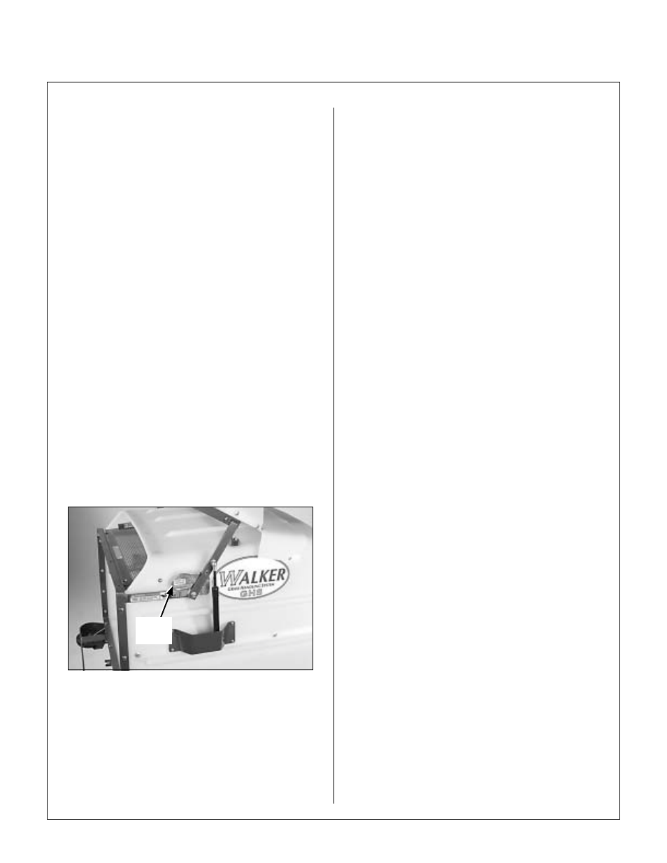 Dumping the catcher, Tailgate dumping, Catcher door safety latch | Using the dump bag, Operating instructions | Walker MS (13 HP) User Manual | Page 42 / 72