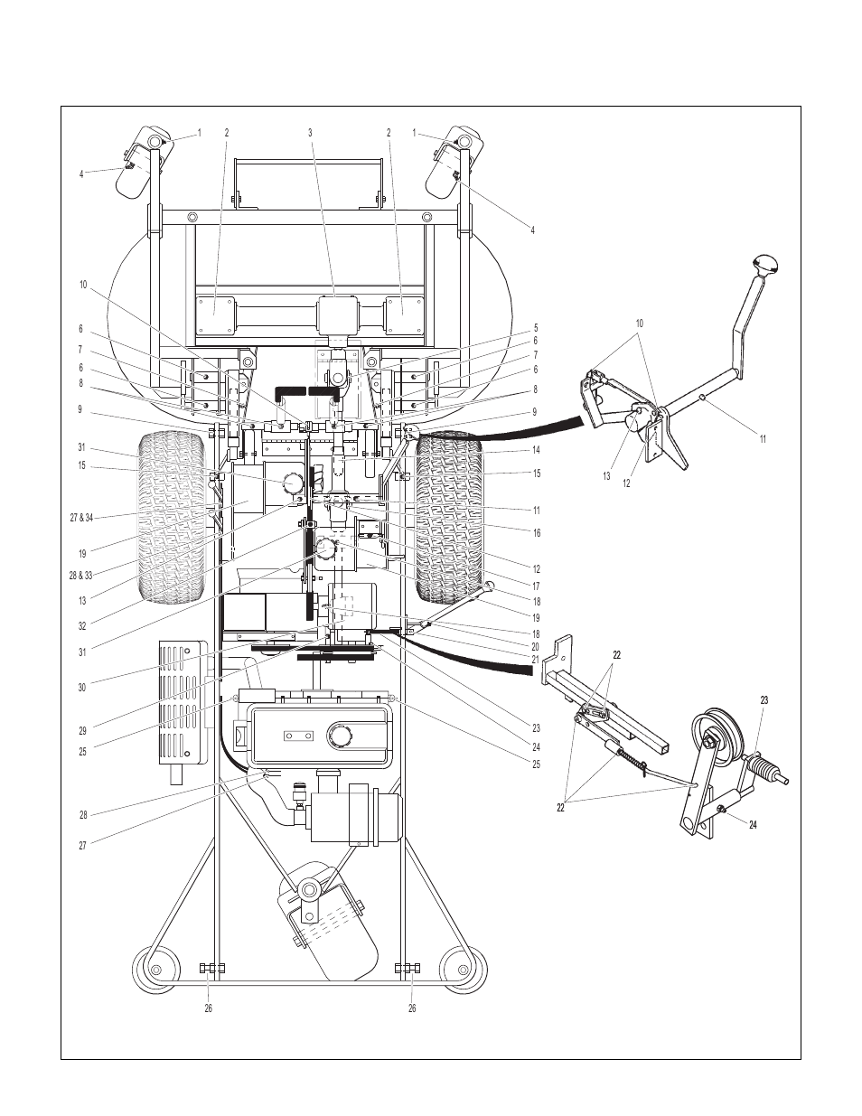 Chassis and deck lubrication points, Maintenance instructions, Lubrication | Walker MS (13 HP) User Manual | Page 49 / 72