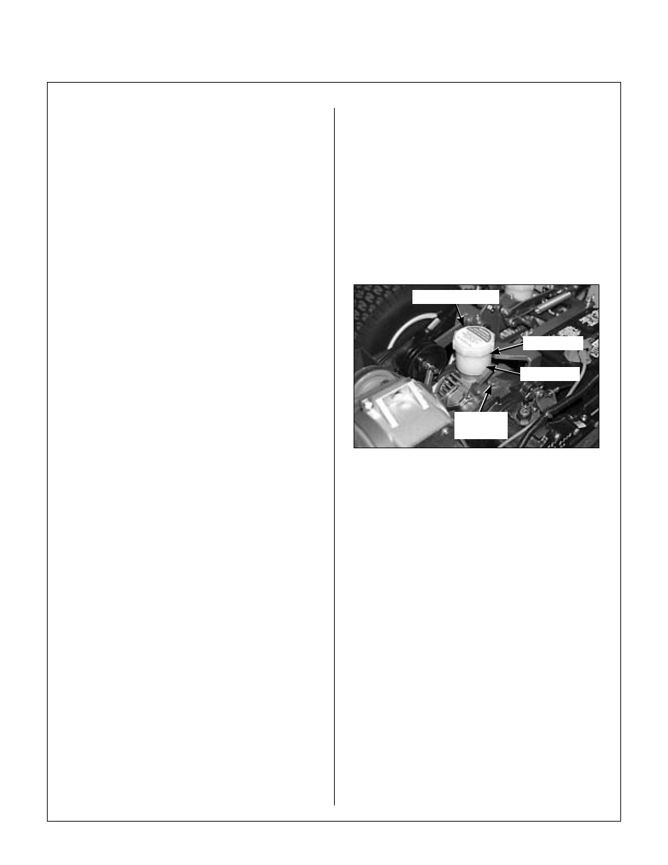 Gear axle lubrication, Hydrostatic transmission fluid, Checking hydrostatic transmission fluid level | Transmission reservoir and air bleed plug location, Maintenance instructions | Walker MS (13 HP) User Manual | Page 51 / 72