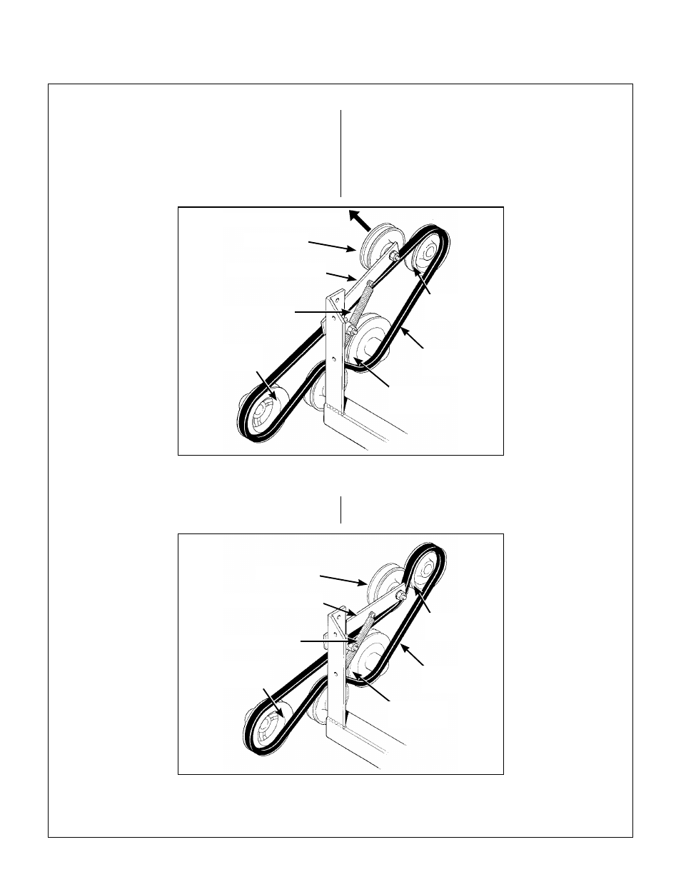 Ground drive belt, Ground drive belt assembly (disengaged), Ground drive belt assembly (engaged) | Maintenance instructions | Walker MS (13 HP) User Manual | Page 64 / 72
