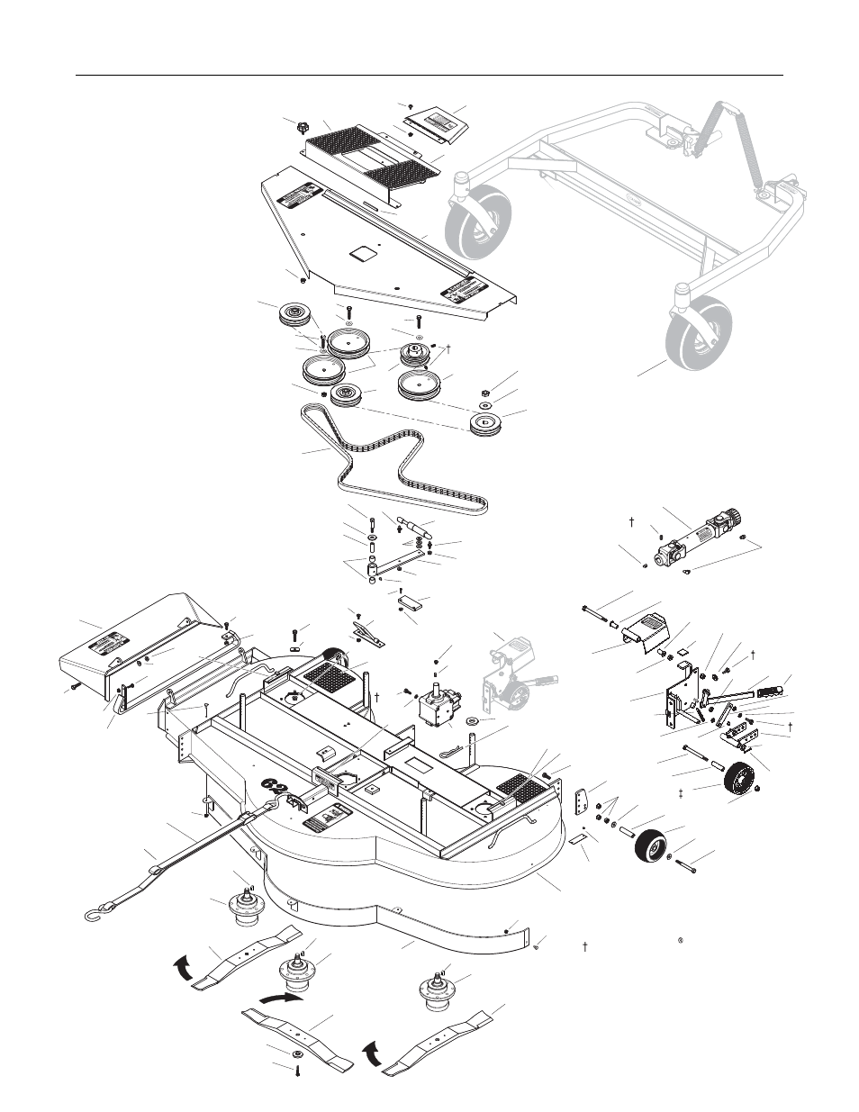 Dsd62 deck assembly (p/n 8910) | Walker DGHS52 User Manual | Page 49 / 68