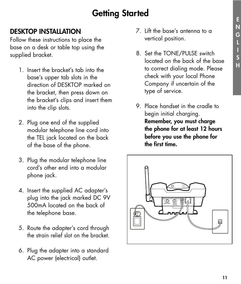 Getting started, Desktop installation | Walker W425 User Manual | Page 12 / 78