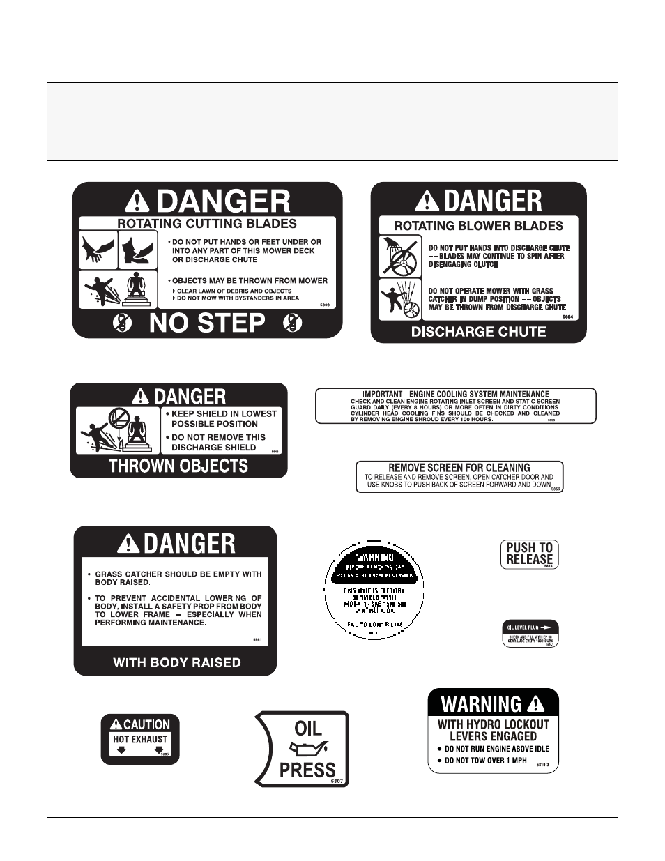 Safety, control, and instruction decals, Safety instructions | Walker MC (20 HP) User Manual | Page 18 / 72